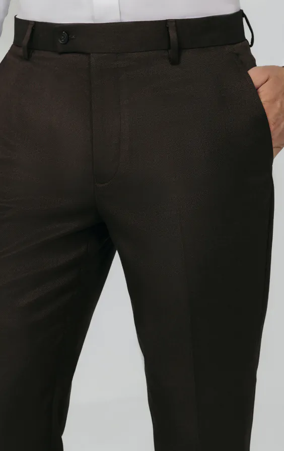 Brown Twill Suit Trousers - photo 1 Brown Twill Suit Trousers - photo 1