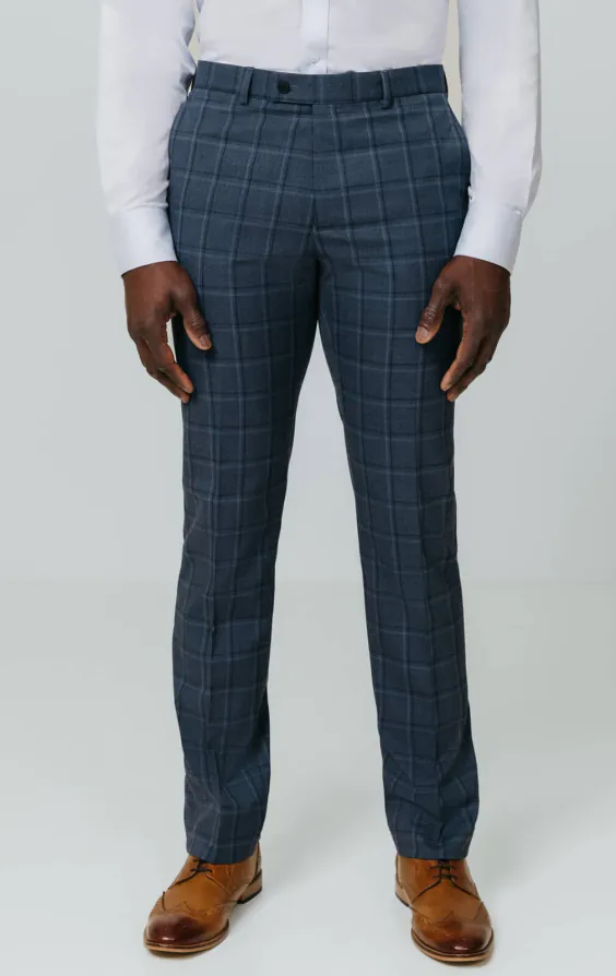 Blue Bold Windowpane Check Suit Jacket - photo 6 Blue Bold Windowpane Check Suit Jacket - photo 6