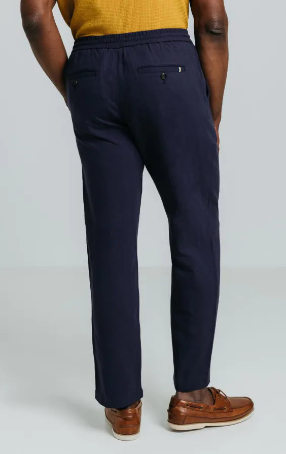 Navy Linen Twill Trousers - photo 3 Navy Linen Twill Trousers - photo 3