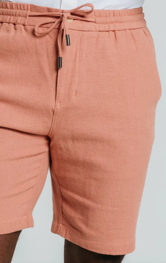 Coral Linen Twill Shorts - photo 2 Coral Linen Twill Shorts - photo 2