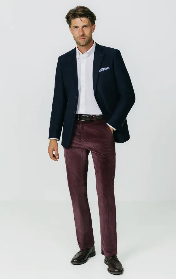 Burgundy Corduroy Casual Trousers - photo 1 Burgundy Corduroy Casual Trousers - photo 1