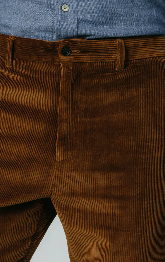 Mid Brown Corduroy Casual Trousers - photo 1