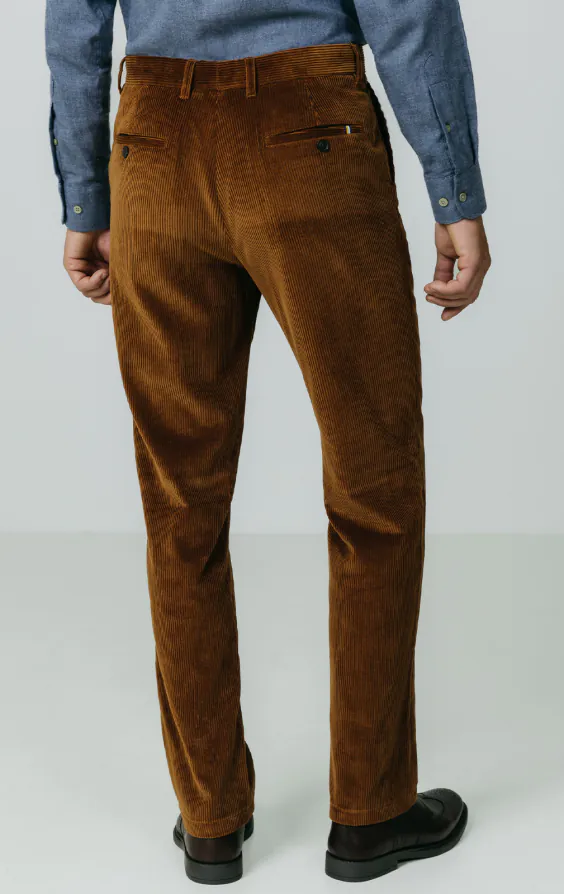 Mid Brown Corduroy Casual Trousers - photo 2