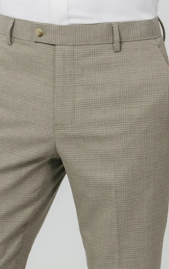 Natural Check Suit Trousers - photo 1