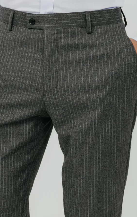 Charcoal Chalkstripe Suit Trousers - photo 1 Charcoal Chalkstripe Suit Trousers - photo 1