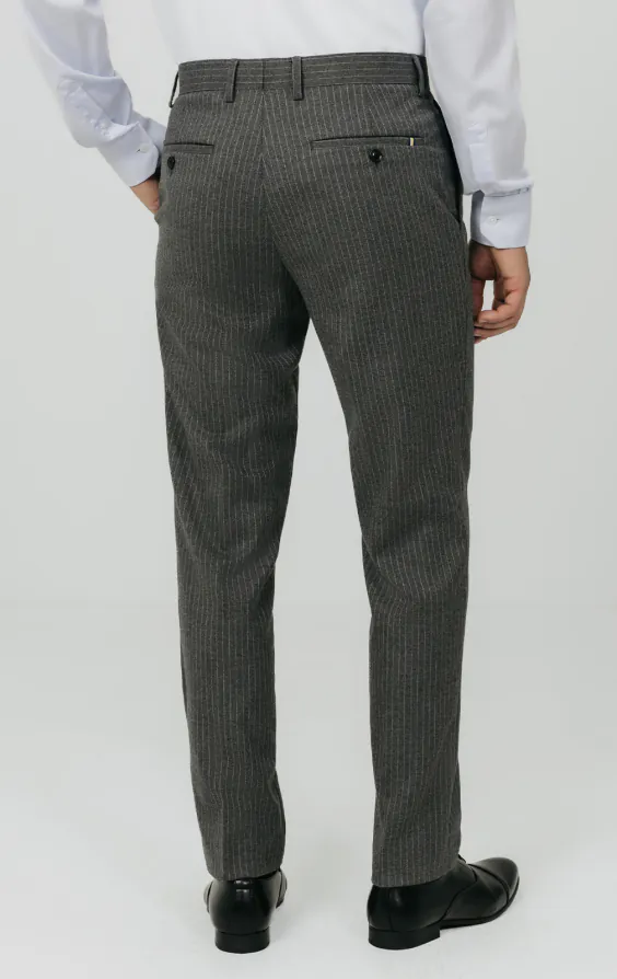 Charcoal Chalkstripe Suit Trousers - photo 2 Charcoal Chalkstripe Suit Trousers - photo 2