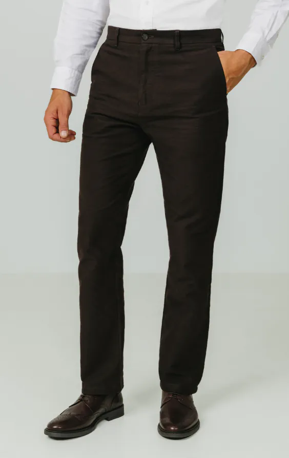 Dark Brown Moleskin Trousers Dark Brown Moleskin Trousers