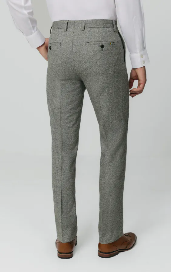 Light Grey Donegal Tweed Suit Trousers - photo 2 Light Grey Donegal Tweed Suit Trousers - photo 2
