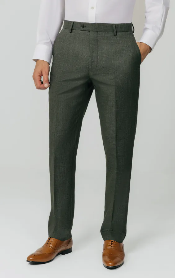 Green Weave Suit Trousers Green Weave Suit Trousers