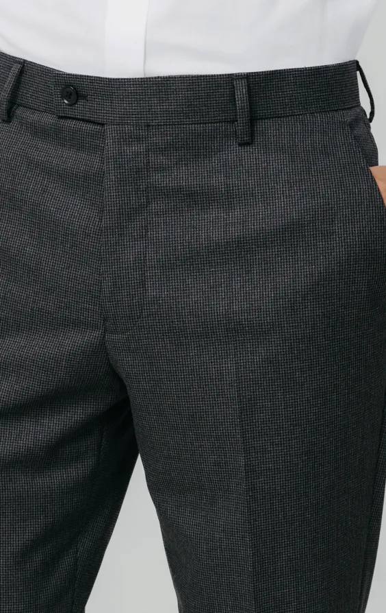 Charcoal Puppytooth Check Suit Trousers - photo 1 Charcoal Puppytooth Check Suit Trousers - photo 1