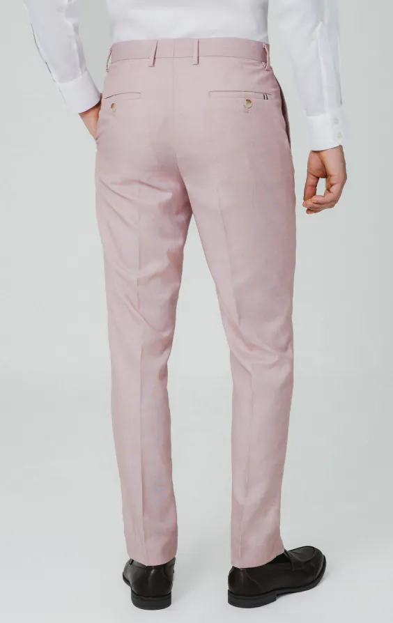 Rose Pink Sharkskin Suit Trousers - photo 2 Rose Pink Sharkskin Suit Trousers - photo 2