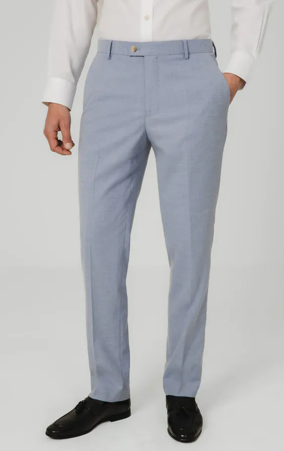 Light Blue Hopsack 3 Piece Suit - photo 6 Light Blue Hopsack 3 Piece Suit - photo 6