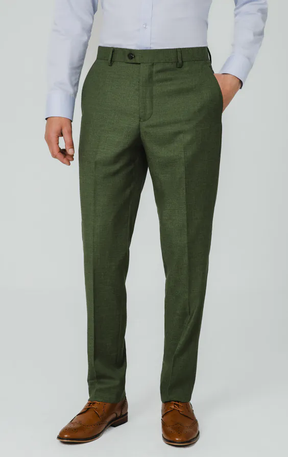 Pine Green Textured Weave Suit Jacket - photo 6