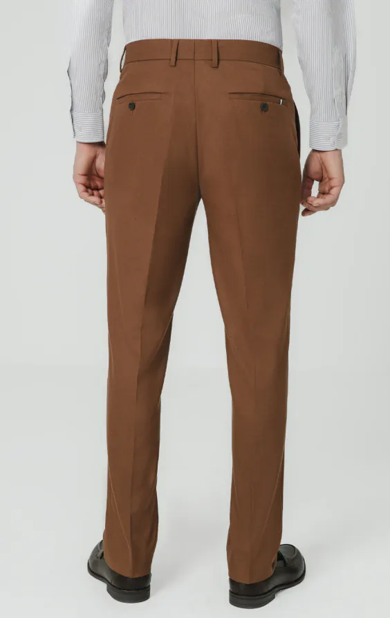 Mid Brown Twill Suit Trousers - photo 2 Mid Brown Twill Suit Trousers - photo 2