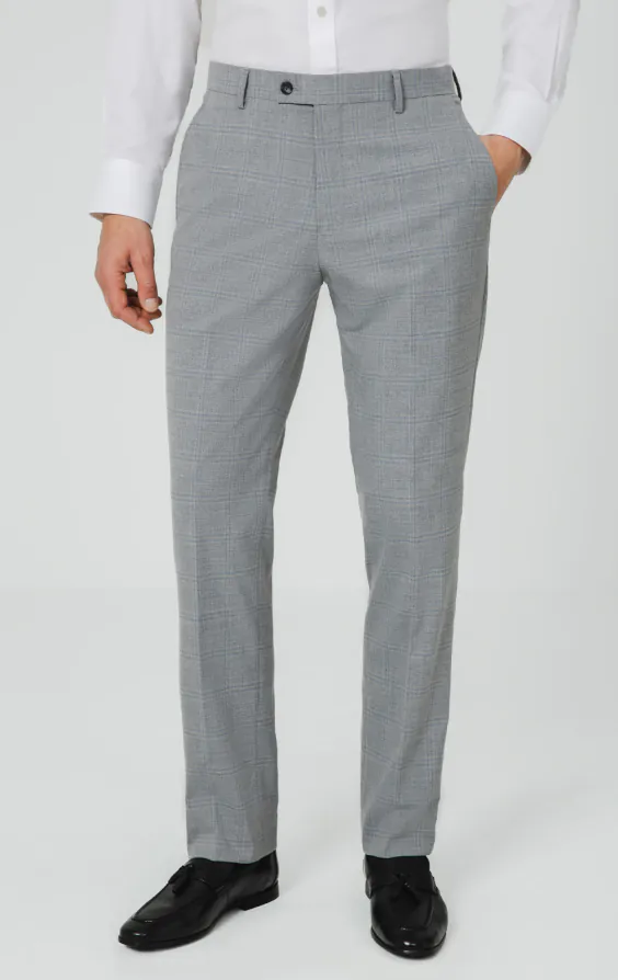 Light Grey & Blue Check Suit Jacket - photo 6 Light Grey & Blue Check Suit Jacket - photo 6