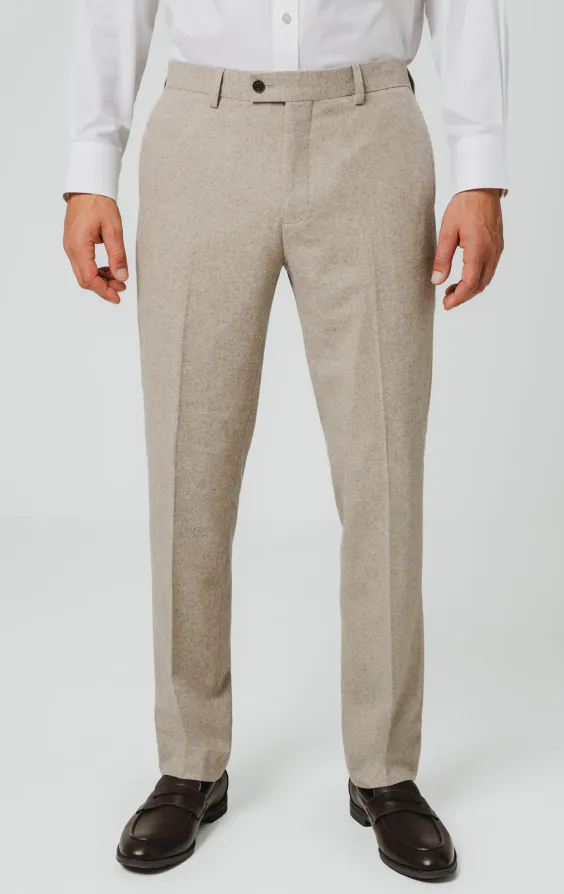Stone Donegal Tweed Suit Trousers Stone Donegal Tweed Suit Trousers