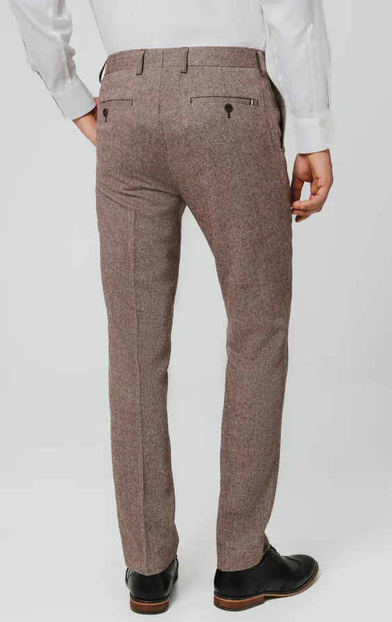 Redwood Herringbone Tweed Suit Trousers - photo 2 Redwood Herringbone Tweed Suit Trousers - photo 2