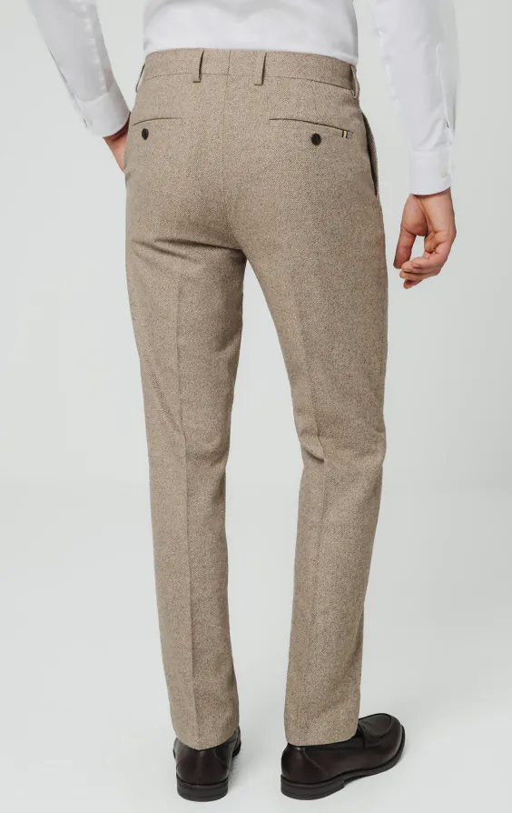 Camel Twill Tweed Suit Trousers - photo 2 Camel Twill Tweed Suit Trousers - photo 2