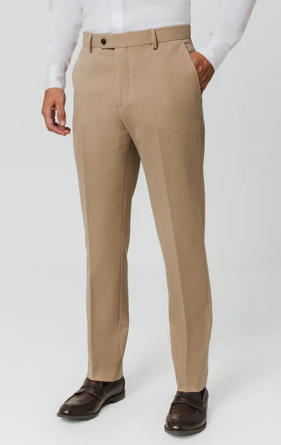 Camel Pinstripe Suit - photo 6