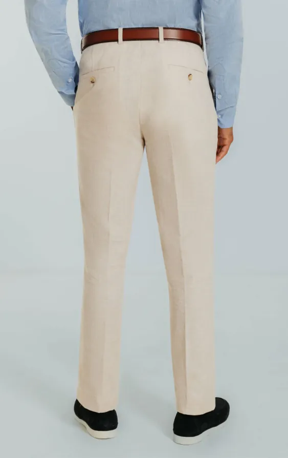 Cream Linen Suit Trousers - photo 2 Cream Linen Suit Trousers - photo 2