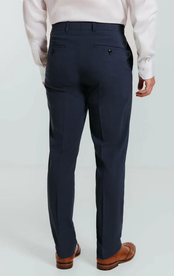 Dobell Mid Blue Suit Trousers - photo 2 Dobell Mid Blue Suit Trousers - photo 2