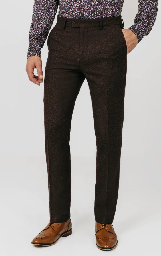 Burgundy Donegal Tweed 3 Piece Suit - photo 6 Burgundy Donegal Tweed 3 Piece Suit - photo 6