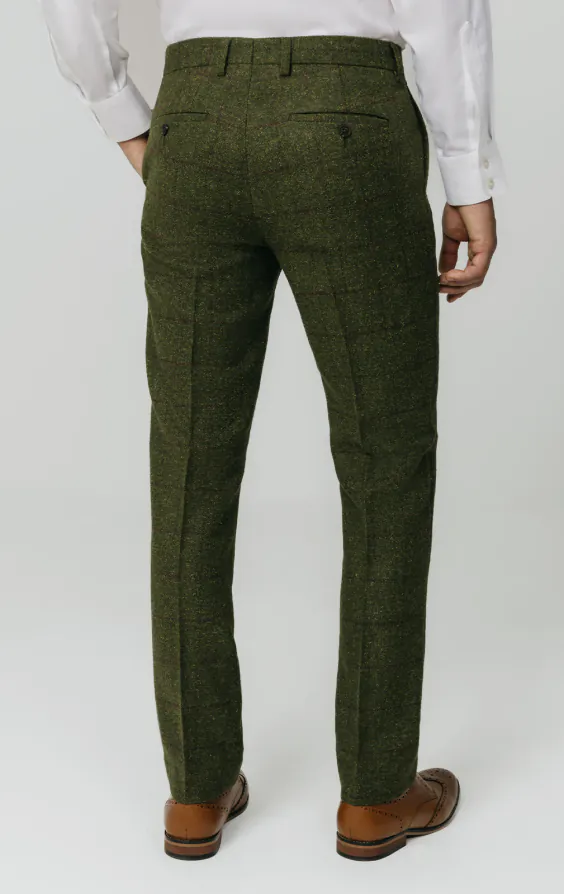 Dobell Green Windowpane Check Tweed Trousers - photo 2 Dobell Green Windowpane Check Tweed Trousers - photo 2