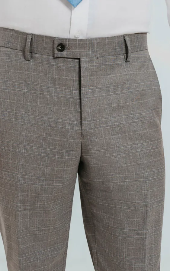 Light Grey Check Suit Trousers - photo 1 Light Grey Check Suit Trousers - photo 1