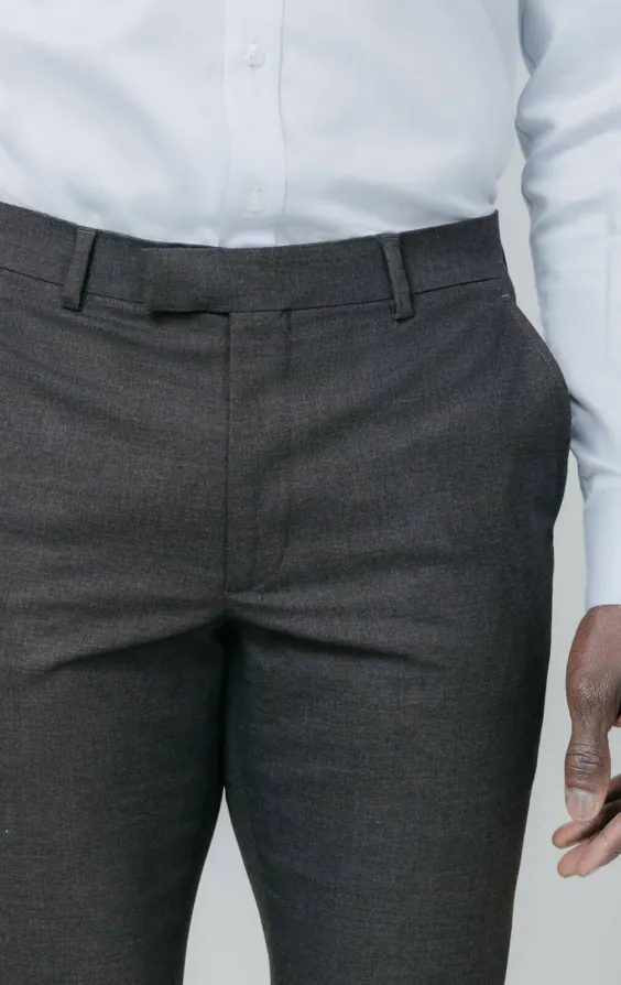 Grey Slim Fit Suit Trousers - photo 1