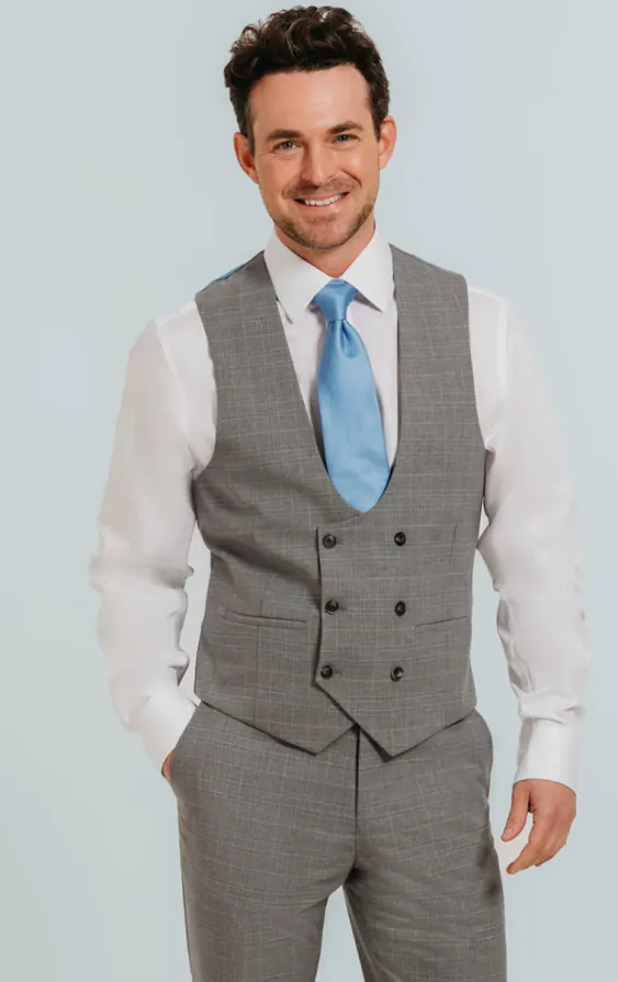 Light Grey Check Suit Jacket - photo 5 Light Grey Check Suit Jacket - photo 5