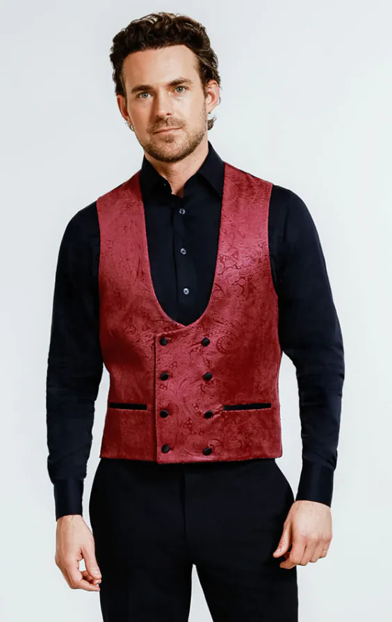 Burgundy Paisley Velvet Tuxedo Jacket - photo 6 Burgundy Paisley Velvet Tuxedo Jacket - photo 6