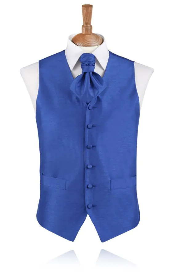 Boys Royal Blue Dupion Vest Boys Royal Blue Dupion Vest