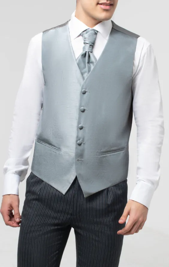 Silver Dupion Vest - photo 2