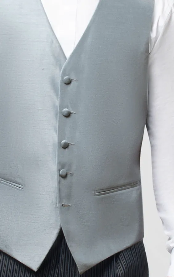 Silver Dupion Vest - photo 3