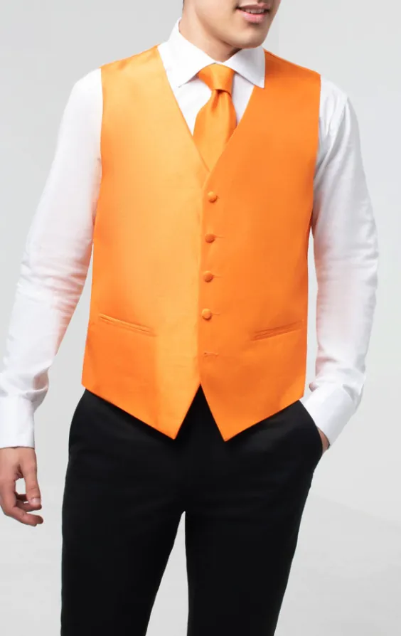 Orange Dupion Vest - photo 1 Orange Dupion Vest - photo 1
