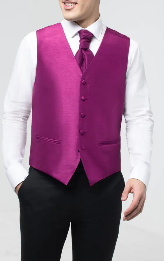 Purple Dupion Vest Purple Dupion Vest