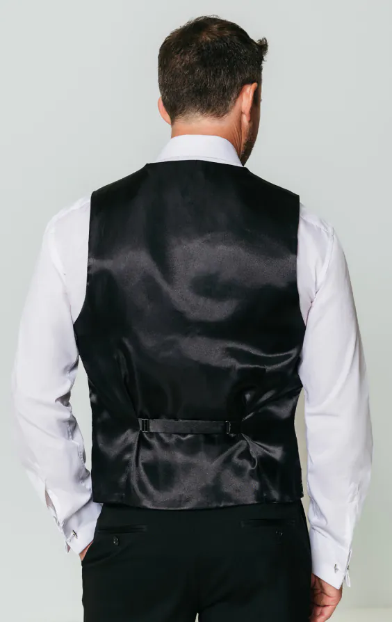 Black/Silver Edwardian Swirl Jacquard Vest - photo 2 Black/Silver Edwardian Swirl Jacquard Vest - photo 2