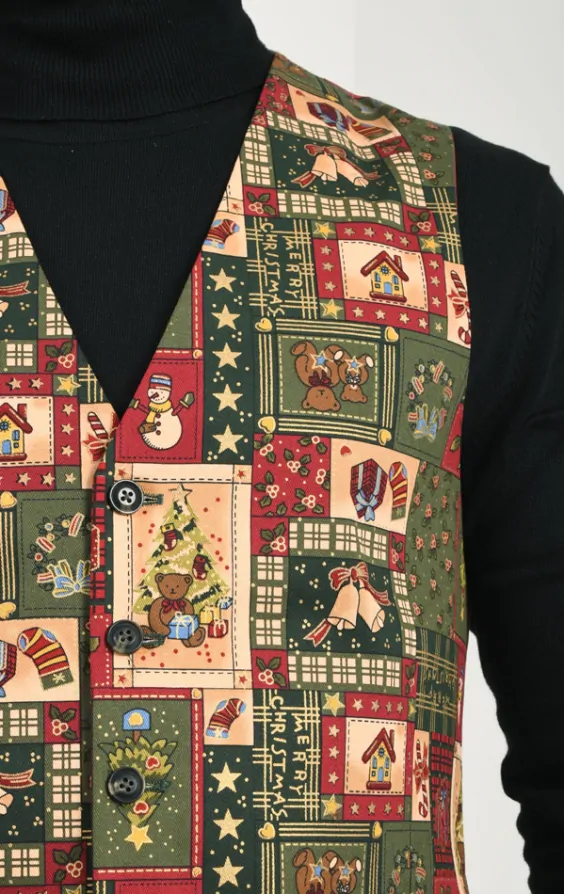 Vintage christmas vest top