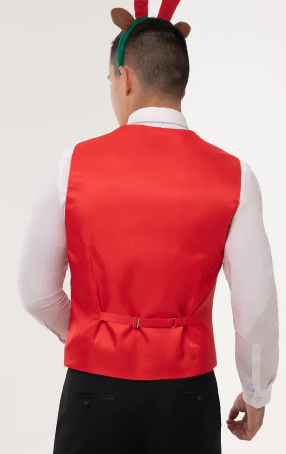 Festive Fun Red Christmas Vest - photo 2