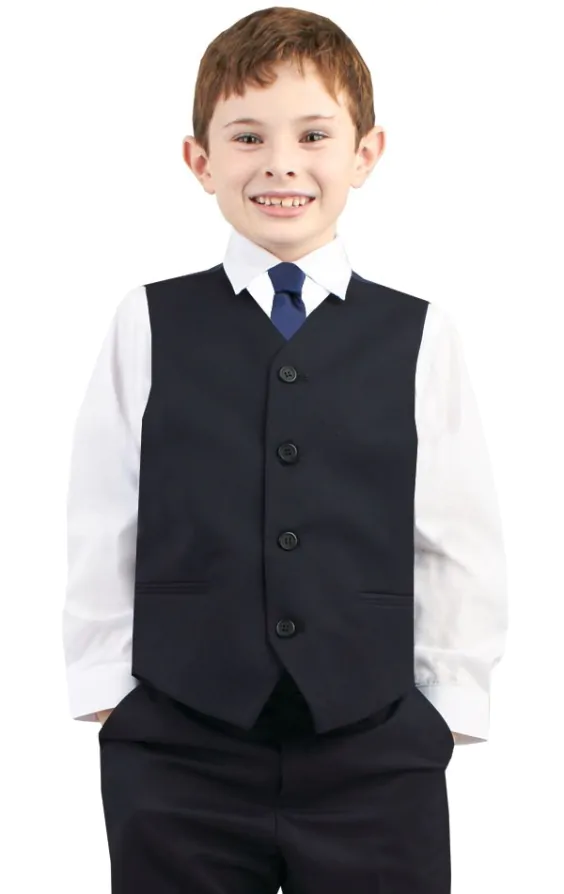 Boys navy blue vest cheap