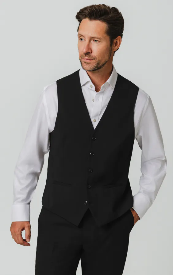 Black Double Breasted Suit Jacket with Peak Lapel - photo 7 Black Double Breasted Suit Jacket with Peak Lapel - photo 7