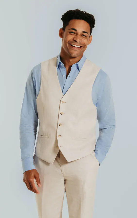 Cream Linen Suit - photo 7