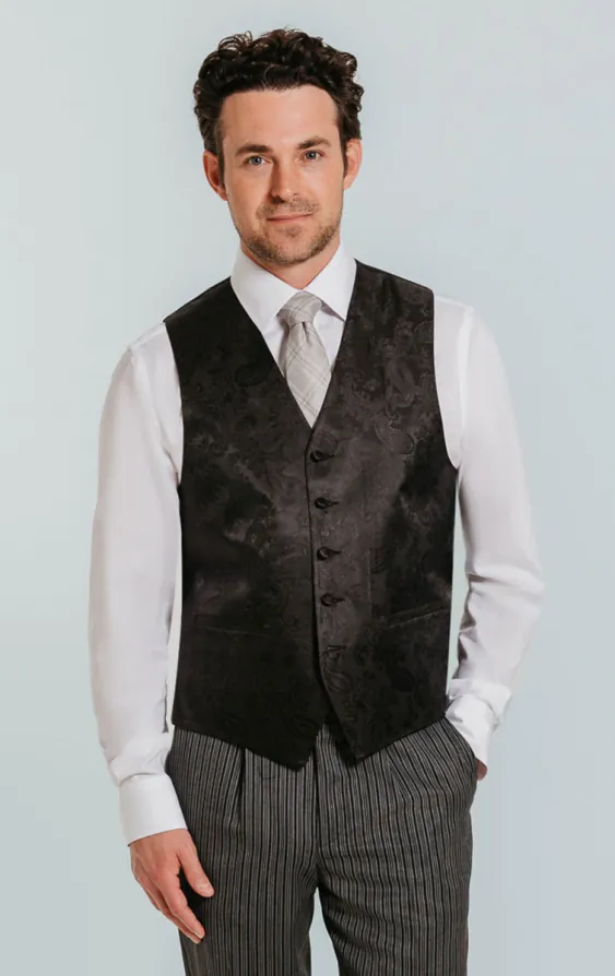 Black Paisley Vest