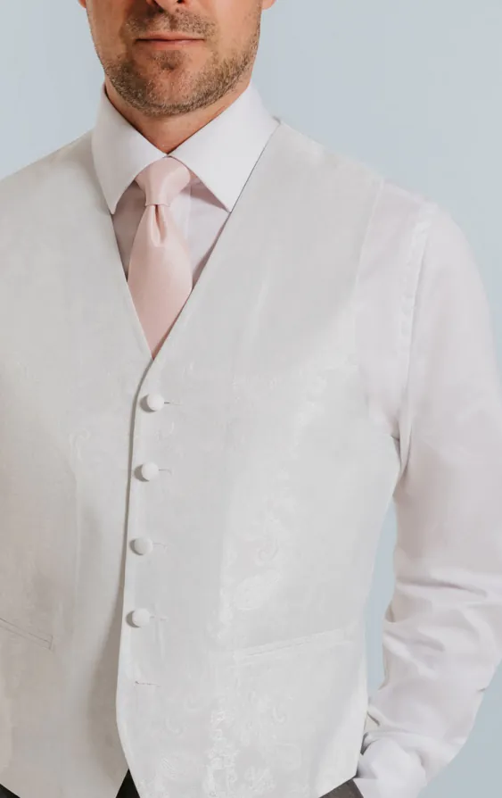 White Paisley Vest - photo 2 White Paisley Vest - photo 2