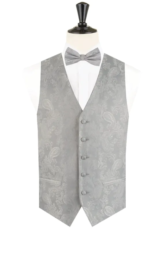 Boys Silver Paisley Vest - photo 2 Boys Silver Paisley Vest - photo 2
