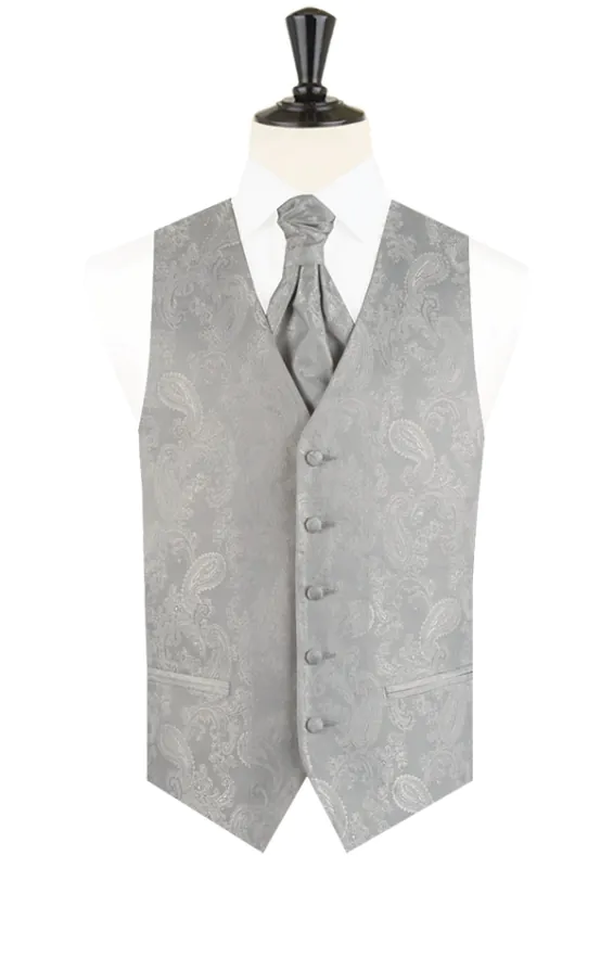 Boys Silver Paisley Vest - photo 1 Boys Silver Paisley Vest - photo 1