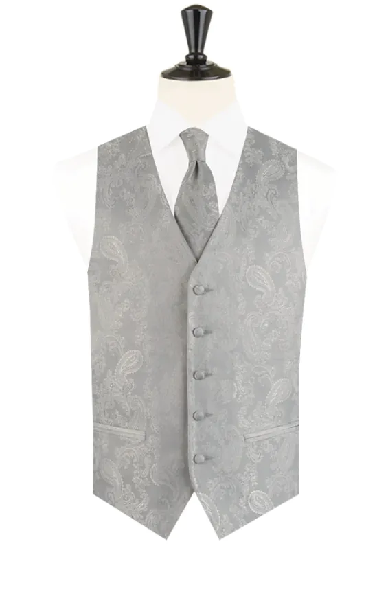 Boys Silver Paisley Vest - photo 3 Boys Silver Paisley Vest - photo 3