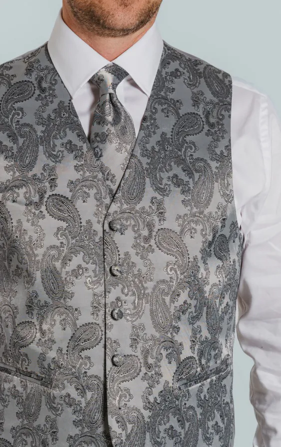 Grey Paisley Vest - photo 2 Grey Paisley Vest - photo 2