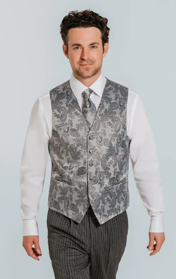 Grey Paisley Vest Grey Paisley Vest