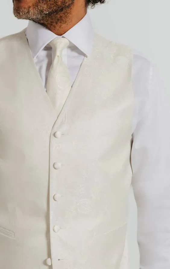 Ivory Paisley Vest - photo 2 Ivory Paisley Vest - photo 2